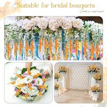 1/3pcs Simulation Flower Simulation Hyacinth Wedding Party Birthday Festival Scene Decoration Home Decoration Photography Props, Autumn Decoration, Birthday Gifts, Festival Birthday Party Accessories, Outdoor Garden Decorations - Orange - View 4