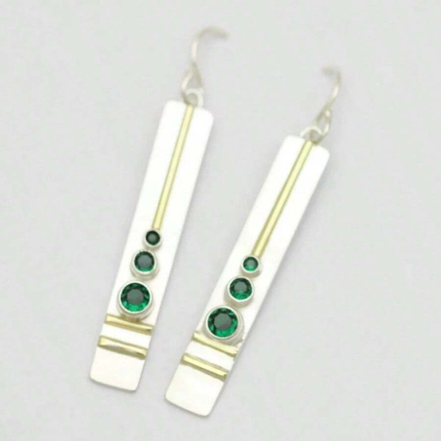 DIYCCPC Women's Long Vertical Line Earrings, Suitable For Daily Commute, Workplace Attire, Dinner And Date, Lightweight And Luxurious