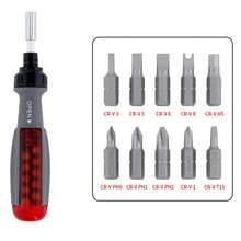 Professional 10-In-1 Multi-Function Ratchet Screwdriver, Magnetic Screwdriver, Professional Angle Screwdriver, Repair Tool With Magnetic Tip And Multiple Bit Types - Suitable For DIY And Repair - Ratchet Screwdriver - View 7