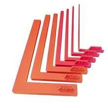 7pcs Paper Craft Alignment Guide, For Card Making, Precise Layering And Spacer Spacing, Suitable For Card Making And Scrapbooking, Color-Coded Tools With Size Labels, 1/16 To 1/2 Inch Increments - A - View 8
