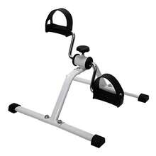 Mini Bicicleta Ergométrica Portátil Para Pernas E Braços Fisioterapia Academia Em Casa Ajustável - Branco - Visão 1