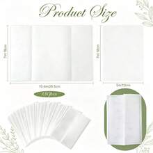 10/50/100/130pcs Translucent Wedding Invitation,Translucent Pre-Folded Design,13x18cm Elegant Envelopes,Ideal For Wedding ,DIY Invitations, Photo,Storing Letters And Important Documents - Vellum Folded Envelope - View 3