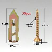 50Pcs/Gypsum Board Expansion Screw, No Punching Into The Percussion Portable Fiber Cement Board Expansion Screw - Screws - View 7