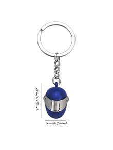 Custom Motorcycle Helmet Keychain-Personalizable With Initials; A Special Gift For Motorcycle Enthusiasts Or A Gift For A Dad Who Rides. - New Helmet Keychain - View 9
