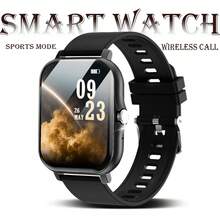 [Smart Watch]1.83吋全螢幕觸控智慧手錶，中性設計，支援無線接聽通話，舒適透氣矽膠錶帶；具備訊息通知、遠端拍照/音樂播放、運動追蹤與健身智慧功能，支援多種運動模式，180mAh鋰電池，男女適用，適合作為情侶、長輩、朋友、同學的節日禮物 - 彩色 - 查看 12