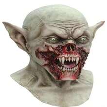 1 buah Topeng Lateks Vampir Horor Halloween, Topeng Wajah Zombie Menakutkan untuk Pesta Cosplay - MultiWarna - View 14