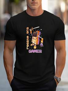 Men T-Shirts - 黑色 - 查看 6