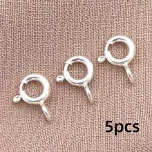 5/15/30pcs 18K Gold Plated Spring Clasp Brass Round Open Ring Jewelry Connector Clasp Suitable For Bracelet Necklace Jewelry DIY - Multicolor - View 13