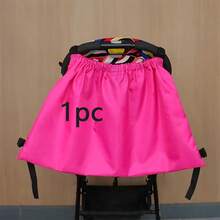 1/2pcs Large Capacity Lightweight Baby Stroller Storage Bag, Can Store Water Bottle, Diapers, Wet Wipes And Small Toys And Other Essentials - Multicolor - View 16