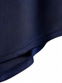 Men's Gym Sports Casual Tank Top With Print - Navy Blue - View 3