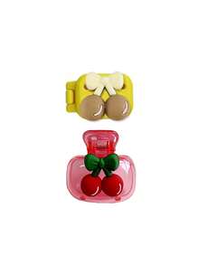 Vaso para cepillo de dientes transparente con diseño de cereza y tapa para cepillo de dientes, caja antipolvo para cabezal de cepillo de dientes, vaso para enjuague bucal estilo INS, vaso para cepillo de dientes para el hogar, soporte para cepillo de dientes con diseño de cereza, tapa portátil para cabezal de cepillo de dientes, artículos de baño diarios, almacenamiento de baño, set esencial de viaje - Multicolor - Ver 20