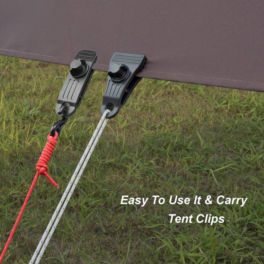 Enhanced Heavy Duty Tarp Clips - 24pcs Tarp Clip Set With Thumb Screws And Hooks, Suitable For Camping, Awnings, RVs, Canopies, Vehicles, Swimming Pools And Boat Covers - Multicolor - View 1