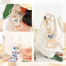 Gold Thank You Keychain Bottle Opener Gift Set With Bottle Opener, Card, Red Card, Rope, Organza Bag. Perfect For Birthday Party, Wedding, Theme Party, Bachelorette Party. - One Size Fits All - View 2