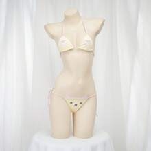 San-X Rilakkuma 寬鬆熊圖案比基尼 2D 動漫綁帶內衣 三點式睡衣家居服 118-C - 彩色 - 查看 2