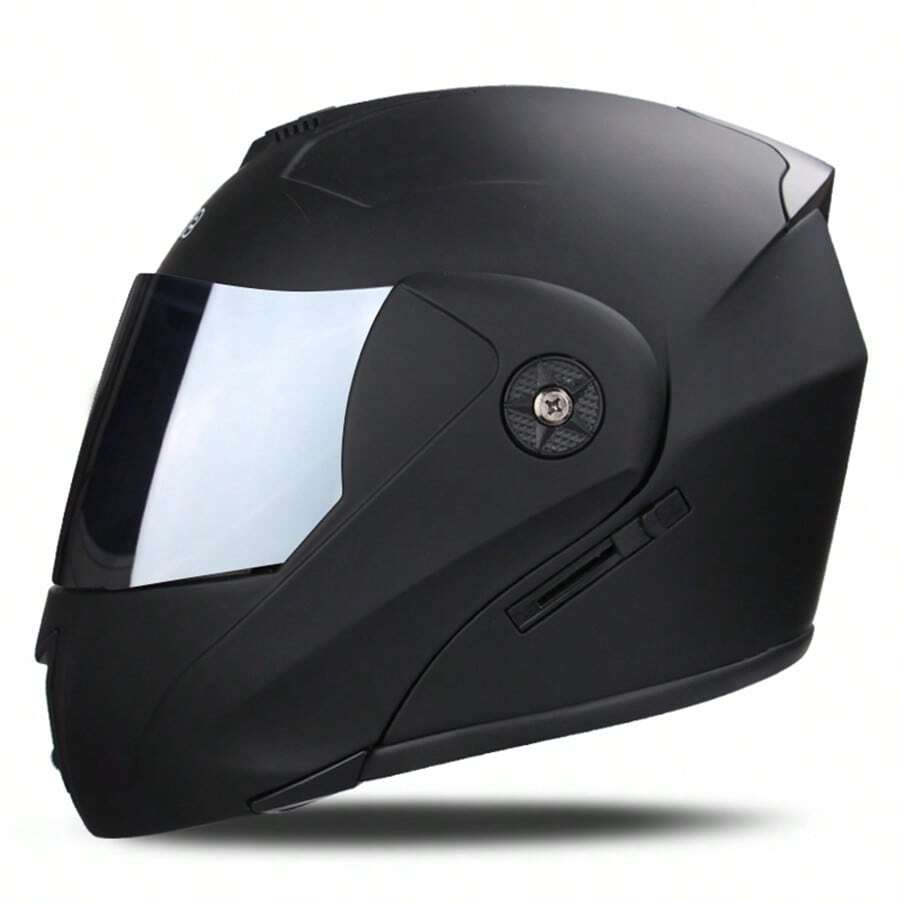 Motorcycle Helmet Flip-Up Helmet All-Season Universal Multi-Color - Black - View 1