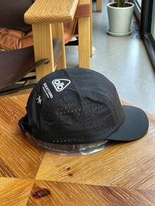 1pc Unisex Breathable Mesh Outdoor Quick-Dry Perforated 5-Panel Cap, Adjustable Size, Lightweight Summer Sports Sun Protection Short Brim Duck Bill Baseball Cap For Running - OLB - View 5