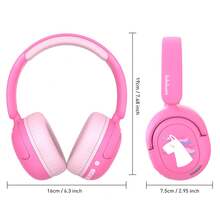 JBUNION Headphone Nirkabel Bluetooth Over-Ear Kakabomi untuk Anak-anak, Pelajar, Remaja, Kontrol Volume 75/85/94dB, Headphone Nirkabel Bluetooth yang Dapat Dilipat dan Diputar - View 8