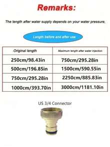 2pcs Expandable Garden Hose With Pure Copper Connectors, Portable Expandable Water Hose, 25FT-150FT, Suitable For Balcony, Lawn, Car Washing - A - View 2