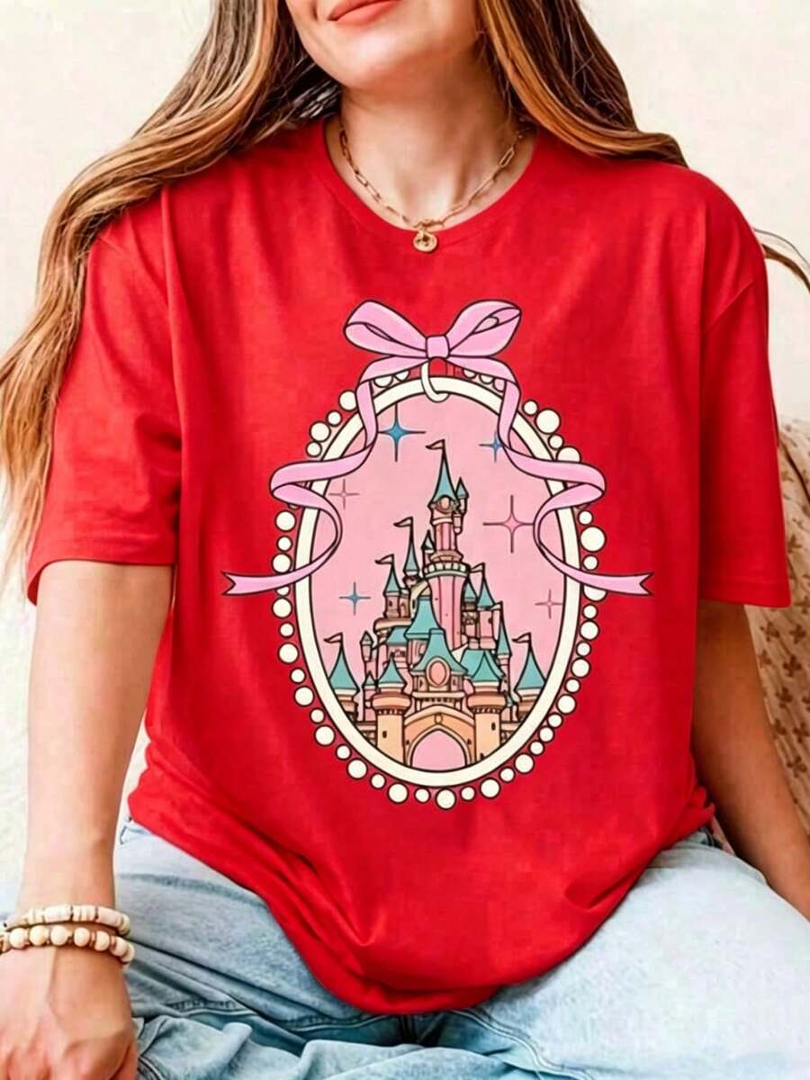Women T-Shirts - 紅色 - 查看 1