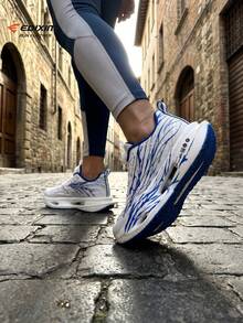 EDIXIM 2026 Men's Road Running Shoes Spring New Comfortable Mesh Breathable Shock-Absorbing Lightweight Sports Shoes - Blue and White Porcelain - View 6