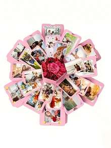 1 Set Hexagon Explosion DIY Photo Album Box, Surprise Birthday Gift - Black - View 7