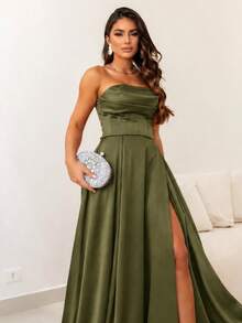 Bridesmaid Dresses - Olive Green - View 2