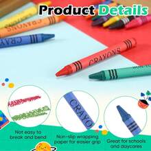 8 Colors Mini Crayons Bulk Kraft Box Set, Colorful Wax Crayons For Classroom Rewards, Kids Birthday Party Favors, Teacher Stationery Gift Supplies - Sets - View 2