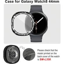 4件裝亮片保護殼，相容 Galaxy Watch 8 40/44mm (2025)，鑽飾硬 PC 防撞保護殼配件 - Galaxy Watch8 44-mm - 查看 3