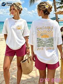 Women T-Shirts - 白色 - 查看 1