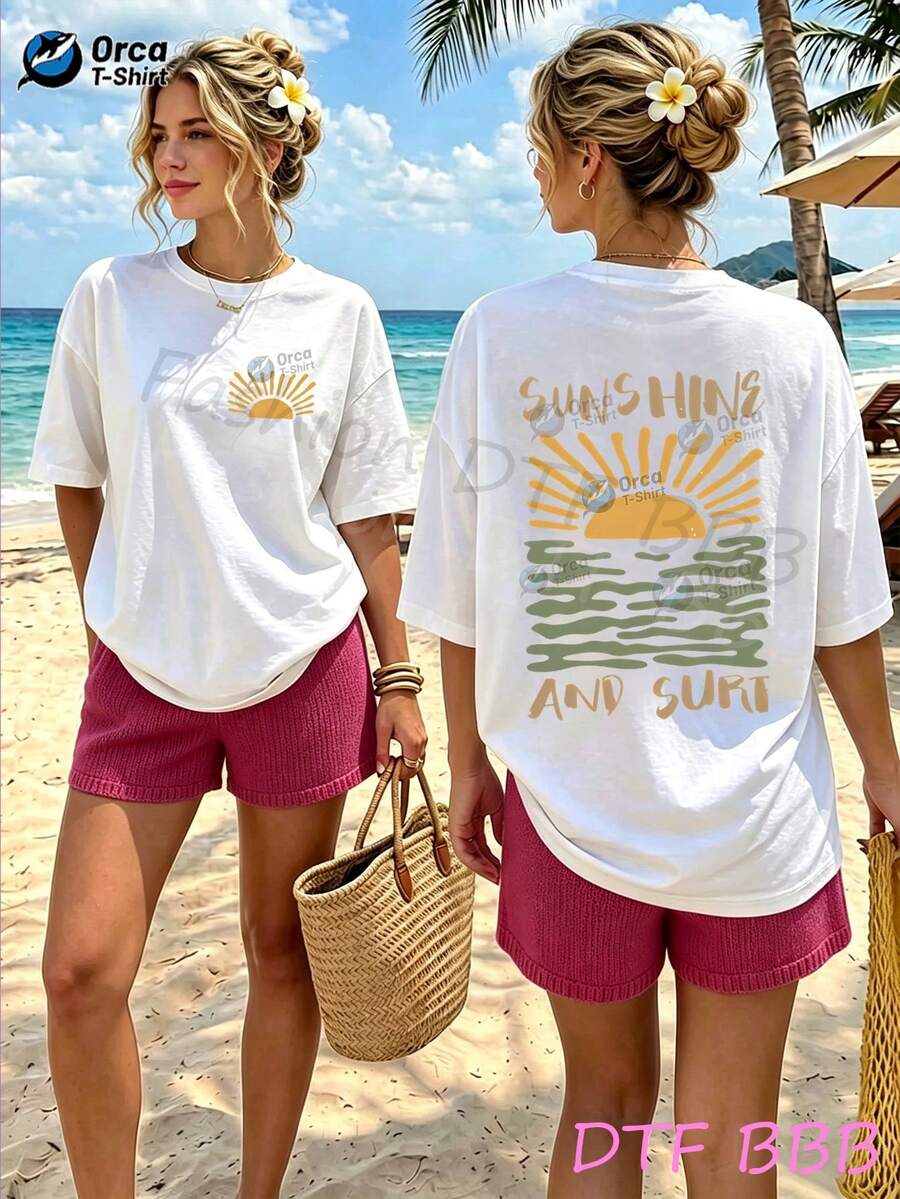 Women T-Shirts - 白色 - 查看 1