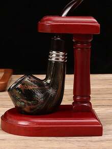 1pc Elegant Colorful Pipe, Suitable For Smoking, Personalized Creative Pattern Design, Durable Material, Portable, Easy To Disassemble And Clean, Brings The Pleasure Of Traditional Smoking - A - View 5
