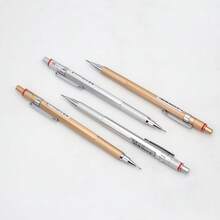 金屬自動鉛筆套組，0.5mm 與 0.7mm 六角形製圖鉛筆，可替芯精準書寫鉛筆，適用於學生、學校、辦公室、繪圖與日常使用 - 多款 - 查看 9