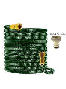 2pcs Expandable Garden Hose With Pure Copper Connectors, Portable Expandable Water Hose, 25FT-150FT, Suitable For Balcony, Lawn, Car Washing - A - View 1