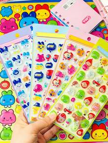 These Transparent 3D Crystal Embossed Water Drop Stickers Have A High-End Texture And Exquisite Appearance. Made Of Notebook Material, They Are Perfect For DIY Decoration Of Smartphones, Laptops, Suitcases, Cups, Skateboards, Notebooks, Guitars And Other Items. - Multicolor - View 5