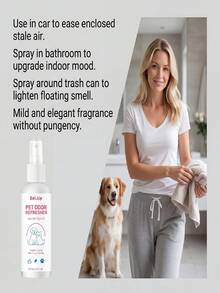 Pet Deodorizing Spray, Multi-Purpose Air Refreshing, Pet-, Easy Spray, Light Mist, Fresh Scent, Odor Elimination, Natural Mild Fragrance, Cat And Dog Friendly, Essential For Pet Owners - 50ml - View 12