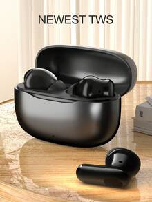 Earbud Bluetooth Nirkabel Sejati TWS, Headphone Bluetooth 5.3 Stereo HiFi: Suara Berkualitas Tinggi, Panggilan Peredam Kebisingan Cerdas, Latensi Sangat Rendah - Putih - View 1