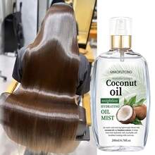 Kondisioner Rambut Minyak Argan Maroko 200ml/6,76fl.Oz, Pelindung Panas, Semprotan Rambut Penghalus Instan. Semprotan Pelindung Panas Pengeringan Rambut dengan Penghalus Keratin. Mengandung Squalane Nabati, Formula Pelindung Panas Kelas Salon, Kaya akan Minyak Argan. - Minyak kelapa - View 9