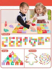 Geometric Shape Sorting & Block Unlocking Puzzle Colorful Blocks Educational Toy, Puzzle, Children's Game, Fine Motor Skills Game, Children's Travel Activity, Geometric Block Matching, Matching Game, Travel Toy, Children's Puzzle - Multicolor - View 9