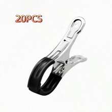 20pcs Practical Heavy‑Duty Windproof Tarp Clips Upgraded Thickened Pool Cover Fastener Strong Lock‑Grip Resist Wind Tearing UV‑Stable Non‑Scratch Design For Above‑Ground Pool Winter Solar Cover Camping Awning Laundry Blanket Fixing Gear - Multicolor - View 12