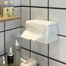 Transparent Acrylic Tissue Box, Facial Tissue Storage Box, Desktop Kitchen Napkin Holder, Bathroom Tissue Box - Multicolor - View 10