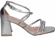 Women Heeled Sandals - 銀色 - 查看 1