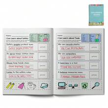 Buku Aktivitas Membaca dan Menulis Bahasa Inggris untuk Anak-Anak: Menyalin Kalimat, Mencocokkan Kosakata, Aturan Keselamatan, Alat dan Benda Sehari-hari, Buku Kerja Pembelajaran dengan Gambar Potong dan Tempel untuk Prasekolah, Taman Kanak-kanak, Belajar di Rumah, dan Latihan di Kelas. - Buku anak-anak - View 2