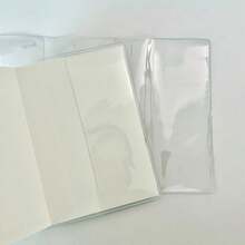 A6 透明 PVC 筆記本封面附彈性束帶 – 學生開學用品，適用於計畫本與筆記本 - A - 查看 4