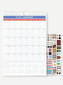 Trees 2026-2027 A3大尺寸兩年期日曆，從2026年1月到2027年12月，極簡設計，適合居家、辦公室及返校用品 - 多色 - 查看 1