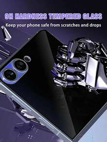 2片裝 9H 隱私鋼化玻璃螢幕保護貼，相容 Galaxy Z Flip 7/Flip 6/Flip 5/Z Flip 8，雙層防碎隱私鋼化玻璃，易安裝、緊密貼合，側邊隱私保護，正面超清晰，日常隱私保護必備，相容手機殼 - 黑色 - 查看 2