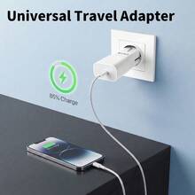 旅行插頭轉接器 100-240V 10A 2500W 國際電源適配器,全功能通用轉接頭適用美國/英國/歐盟/澳洲,多功能旅行電源轉換器,適用筆記型電腦與手機 - 查看 4