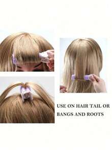2 buah Jepit Rambut Penambah Volume Akar Rambut, Jepit/Roller Rambut Longgar untuk Penataan Rambut, Alat Penambah Volume Rambut Tanpa Panas, Penjepit Rambut Longgar untuk Membentuk Rambut, (Bukan untuk Mengeriting Rambut Langsung, Hanya untuk Memperbaiki Gaya Rambut) - Beraneka warna - View 5