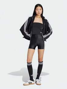 Adidas Originals Women's 3S Windbreaker Jacket Woven Hooded Outerwear JX1451 - Black - View 4