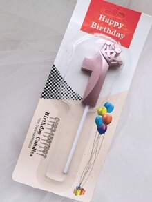 1件創意彩色皇冠數字生日蠟燭，彩色派對裝飾蠟燭 - 查看 30