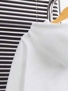 Setelan Hoodie dan Celana Panjang Hangat Motif Huruf untuk Anak Laki-Laki Remaja - Putih - View 6